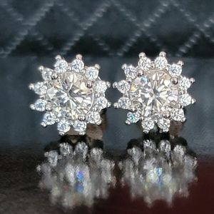 1.5CT Authentic Moissanite Diamond Earrings Stud